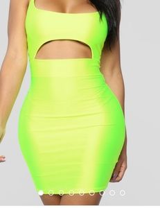 Neon yellow/green dress